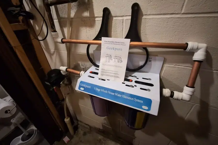 Whole-house water filtration equipment installed on the main line related to Whole-house water filter in Monrovia